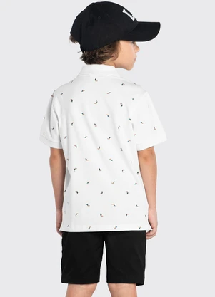 Trick Nick - Conjunto Polo com Bermuda Branco - TRICK NICK