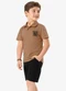 Rovi Kids - Conjunto Polo com Bermuda Infantil Marrom - variação: Marrom