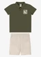 Rovi Kids - Conjunto Polo com Bermuda Infantil Verde - variação: Verde