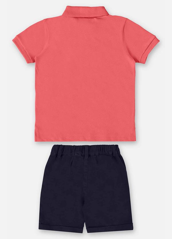 Up Baby - Conjunto Polo e Bermuda Vermelho 3