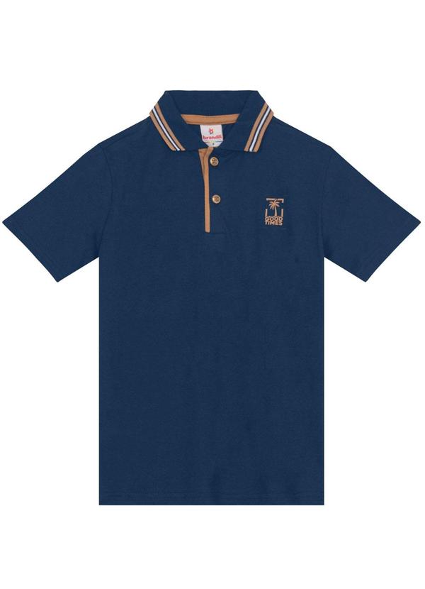 Brandili - Conjunto Polo Infantil Menino de Coqueiro Azul 2