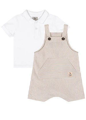 Quimby - Conjunto Polo Jardineira Branco - QUIMBY