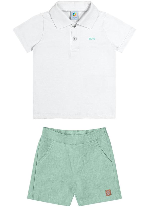 Alenice - Conjunto Polo New London Menino Branco 1