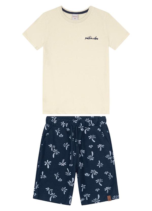 Carinhoso - Conjunto Positive Vibes Comfort Menino Bege