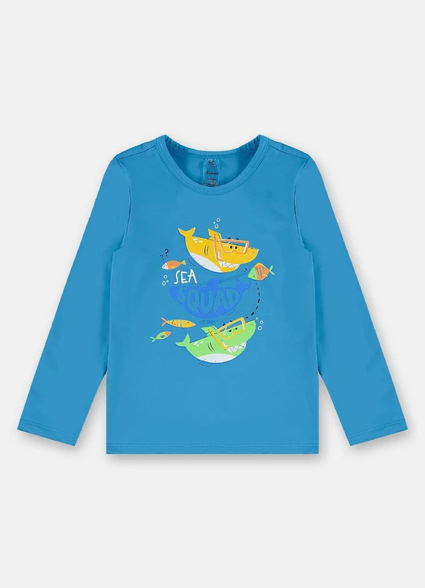 Up Baby - Conjunto Praia Camiseta Fps+50 Short Azul 5