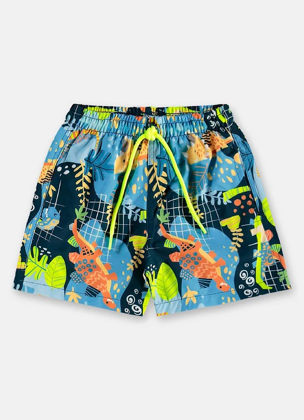 Up Baby - Conjunto Praia Camiseta Fps+50 Short Azul 4