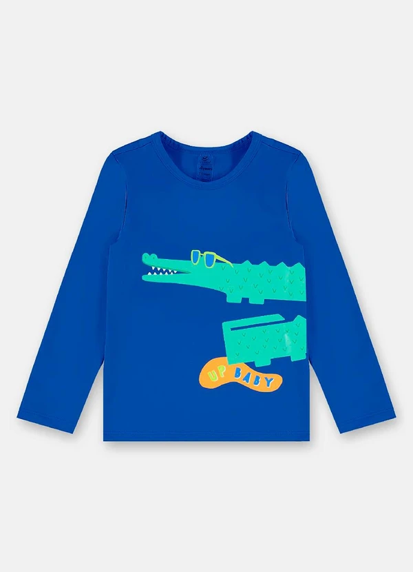 Up Baby - Conjunto Praia Camiseta Fps+50 Short Azul 4