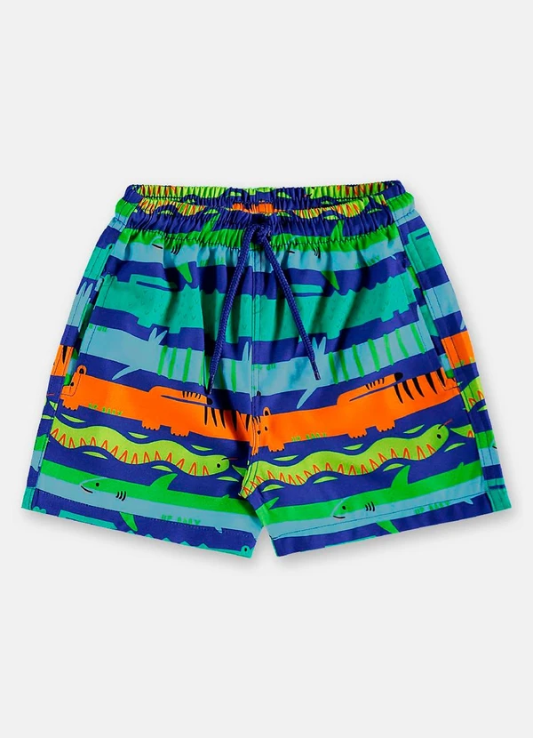 Up Baby - Conjunto Praia Camiseta Fps+50 Short Azul 5