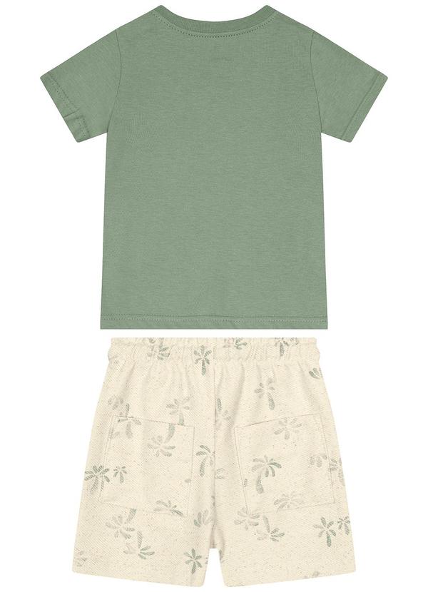 Carinhoso - Conjunto Praia Comfort em Moletom Menino Verde 2