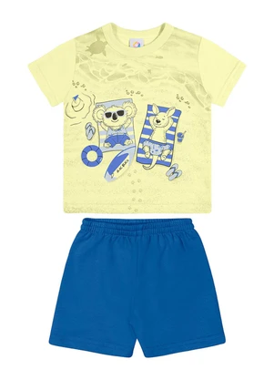 Outlet - Conjunto Praia Relax Menino Amarelo - OUTLET