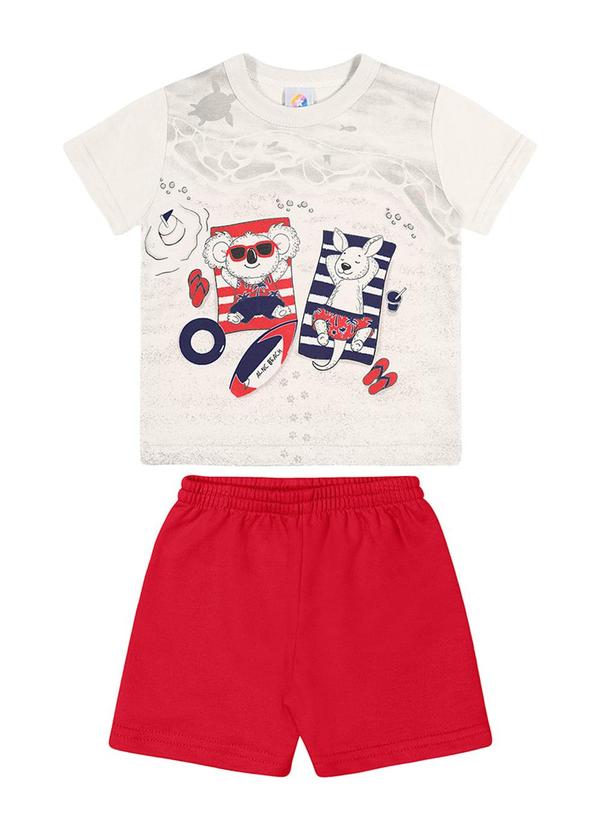 Alenice - Conjunto Praia Relax Menino Branco