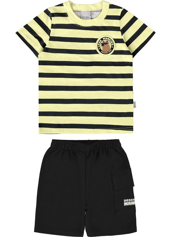 Malwee Kids - Conjunto Preto com Moletinho