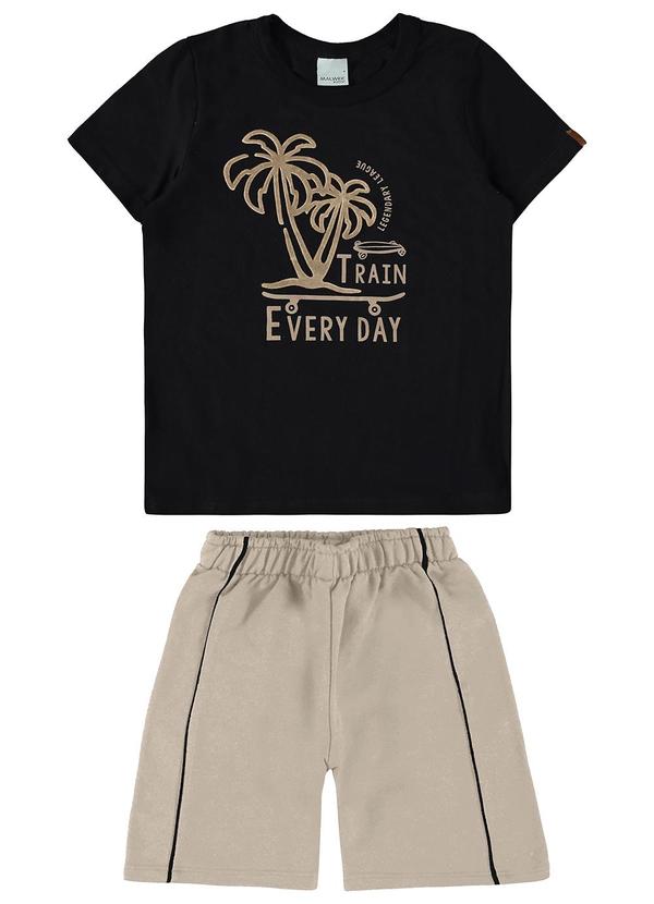 Malwee Kids - Conjunto Preto Every Day em Moletinho Menino 2