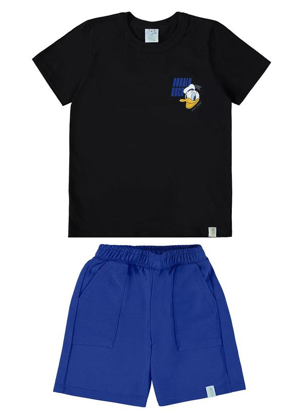 Malwee Kids - Conjunto Preto Pato Donald® Menino