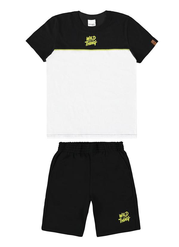 Malwee Kids - Conjunto Preto Wild Thing Menino
