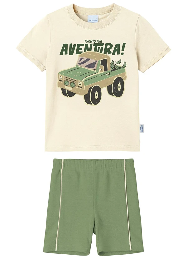 Malwee Kids - Conjunto Pronto Pra Aventura! Off White
