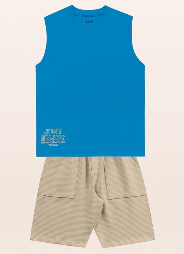 Fakini Kids - Conjunto Regata/Bermuda Azul 3
