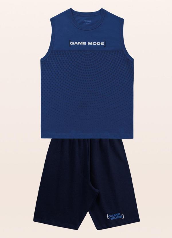 Fakini Kids - Conjunto Regata/Bermuda Azul 3