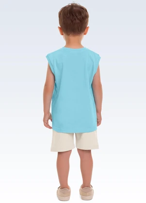 Fakini Kids - Conjunto Regata/Bermuda Azul - FAKINI KIDS