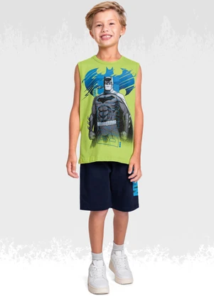 Conjunto Regata/Bermuda Batman (Verde) - BATMAN