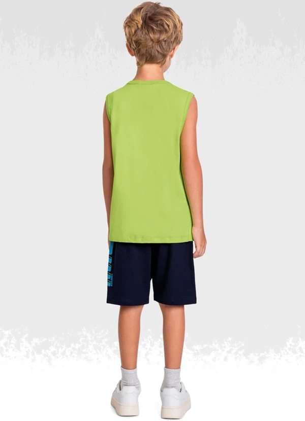 Batman - Conjunto Regata/Bermuda Batman Verde 2