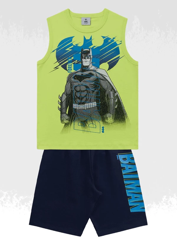 Batman - Conjunto Regata/Bermuda Batman Verde 3