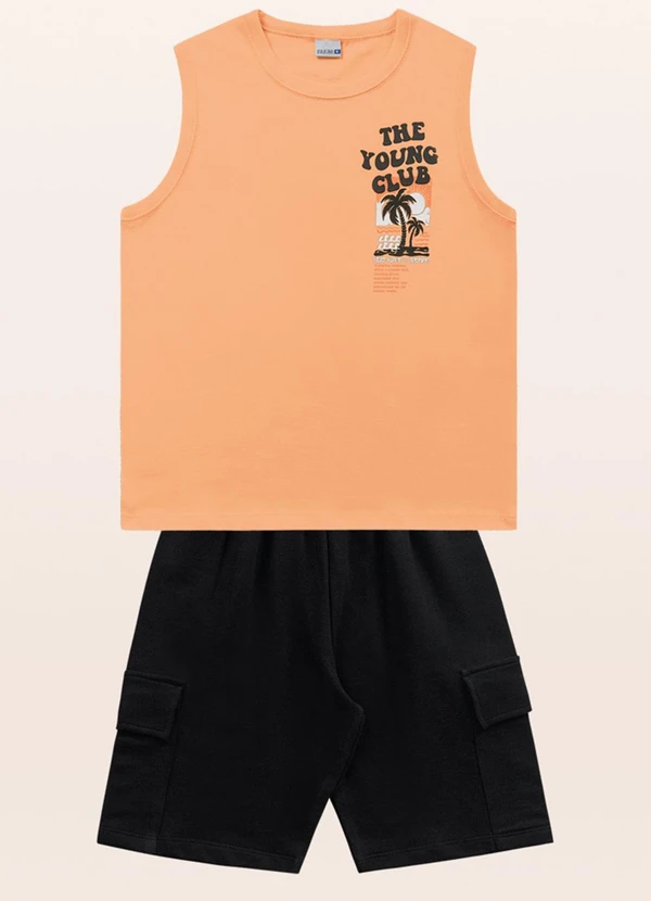 Fakini Kids - Conjunto Regata/Bermuda Preto 3