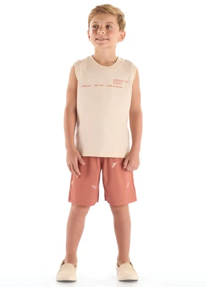 Quimby - Conjunto Regata Bermuda Bege - QUIMBY