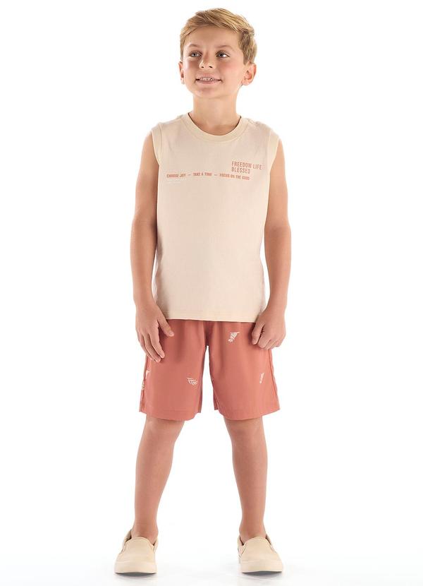 Quimby - Conjunto Regata Bermuda Bege