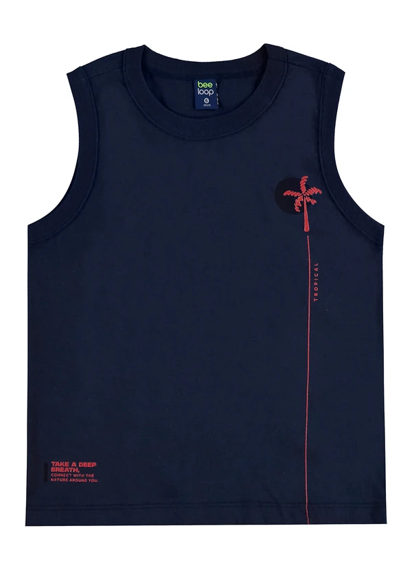 Bee Loop - Conjunto Regata Bermuda Tropical Azul 3