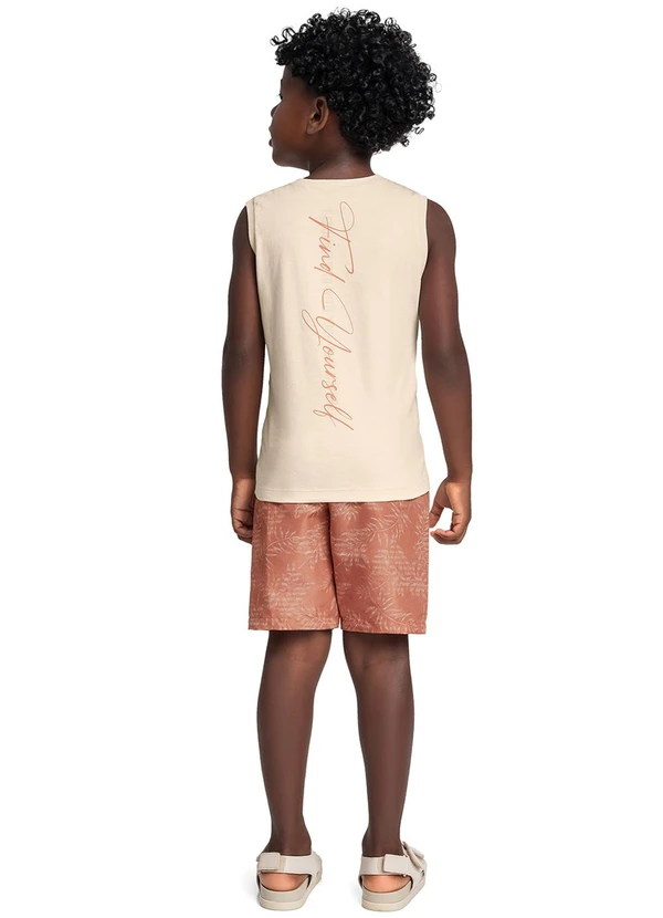 Bee Loop - Conjunto Regata Bermuda Tropical Bege 2