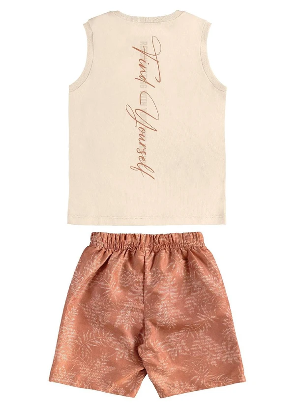 Bee Loop - Conjunto Regata Bermuda Tropical Bege 4