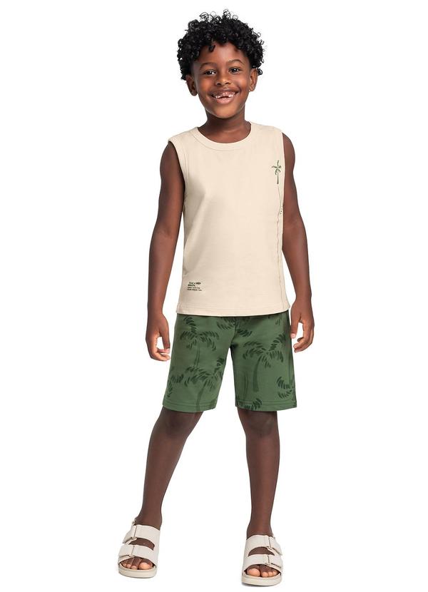 Bee Loop - Conjunto Regata Bermuda Tropical Bege