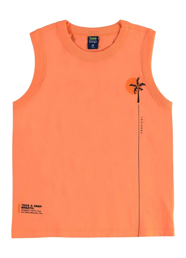 Bee Loop - Conjunto Regata Bermuda Tropical Laranja 2