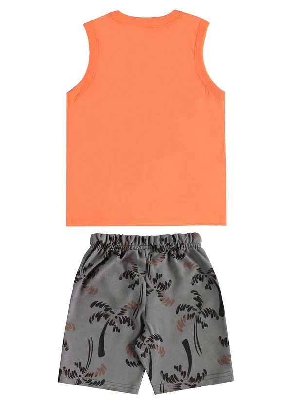 Bee Loop - Conjunto Regata Bermuda Tropical Laranja 4
