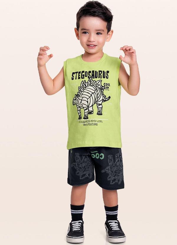 Fakini Kids - Conjunto Regata/Bermuda Verde