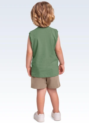 Fakini Kids - Conjunto Regata/Bermuda Verde - FAKINI KIDS