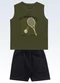 Fakini Kids - Conjunto Regata/Bermuda Verde - variação: Verde