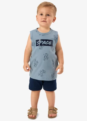 Rovi Kids - Conjunto Regata com Bermuda Infantil Azul - ROVI KIDS