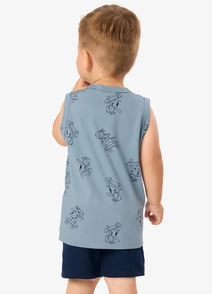 Rovi Kids - Conjunto Regata com Bermuda Infantil Azul - ROVI KIDS