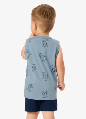 Rovi Kids - Conjunto Regata com Bermuda Infantil Azul - ROVI KIDS