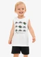 Rovi Kids - Conjunto Regata com Bermuda Infantil Bege - variação: Branco