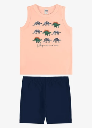 Rovi Kids - Conjunto Regata com Bermuda Infantil Rosa - ROVI KIDS