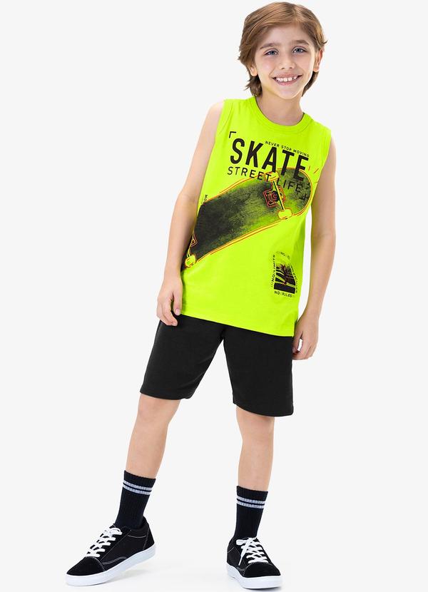 Rovi Kids - Conjunto Regata com Bermuda Street Life Verde