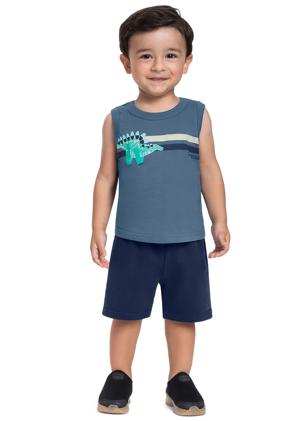 Bee Loop - Conjunto Regata Dino Bermuda Azul 1