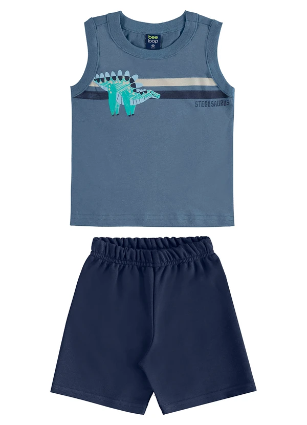 Bee Loop - Conjunto Regata Dino Bermuda Azul 2