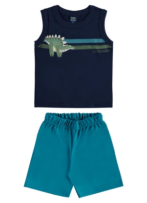 Bee Loop - Conjunto Regata Dino Bermuda Azul - BEE LOOP
