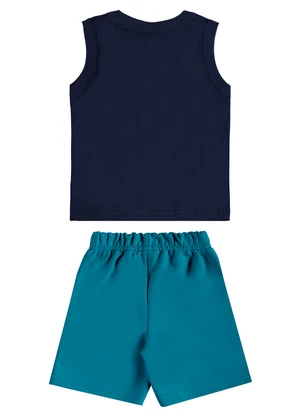Bee Loop - Conjunto Regata Dino Bermuda Azul - BEE LOOP