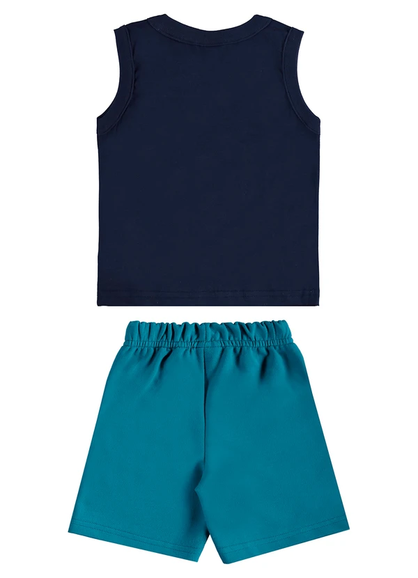 Bee Loop - Conjunto Regata Dino Bermuda Azul 2