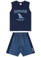 Quimby - Conjunto Regata Dry Fit Bermuda Quimby Azul - variação:  
